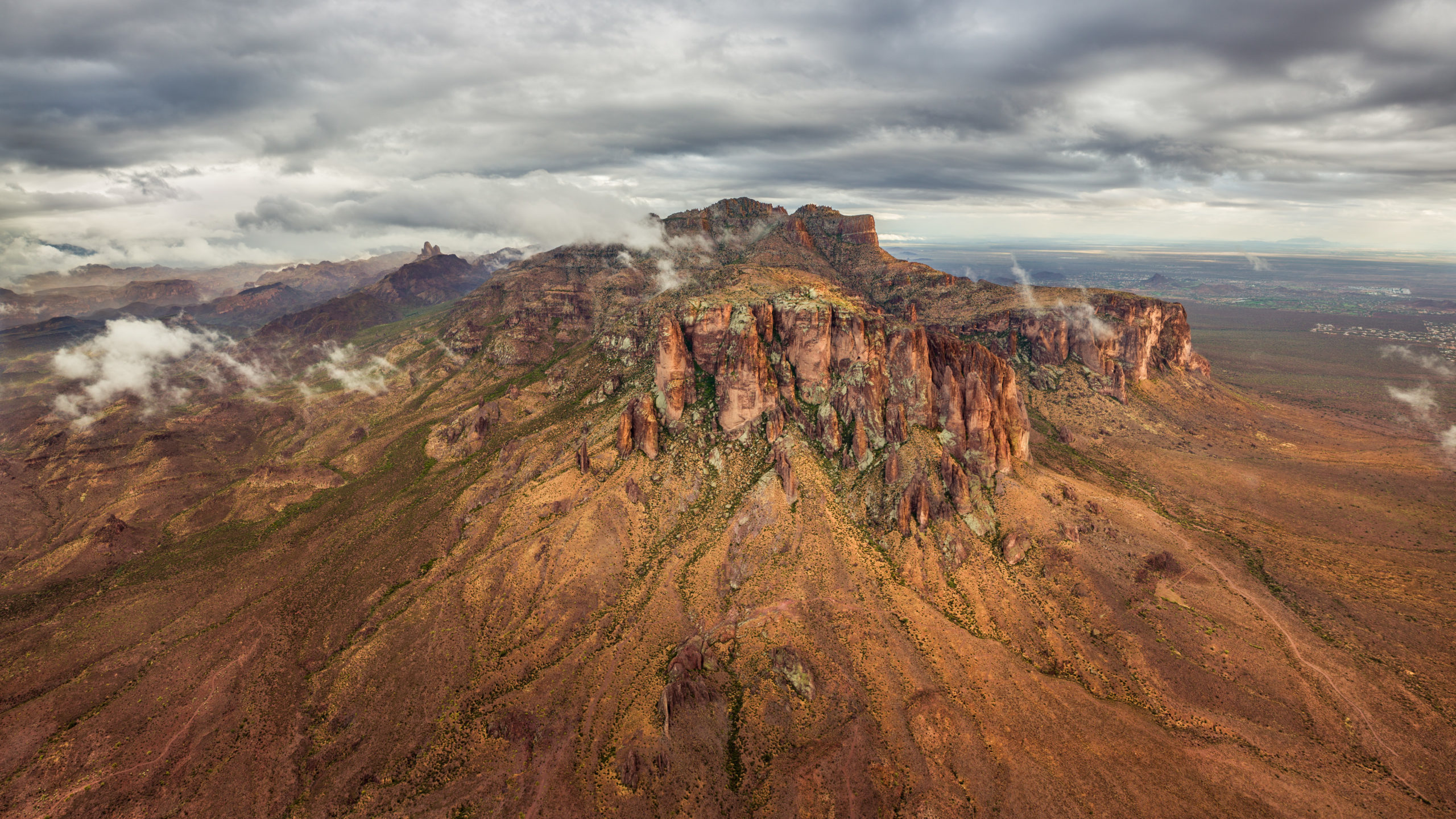 Superstition Mountains Aerial Photo